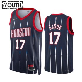 Maillot Basket Enfant Houston Rockets Tari Eason 17 2022-23 Nike City Edition Navy Swingman